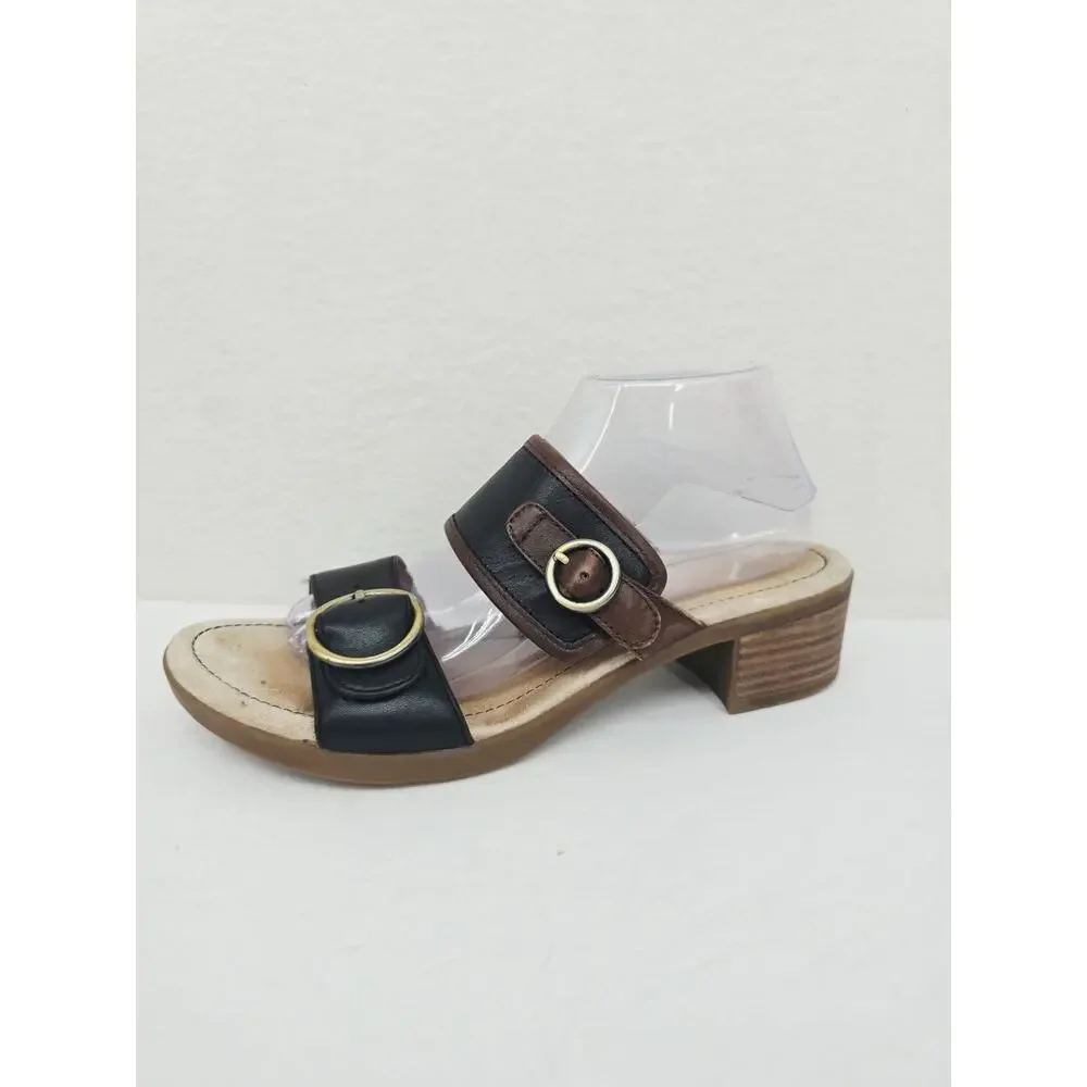 Dansko 2-Strap Heeled Sandals Black EU 41